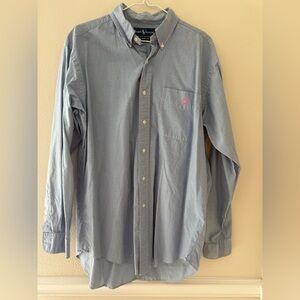 Polo Ralph Lauren Blue Checkered Button Down Shirt